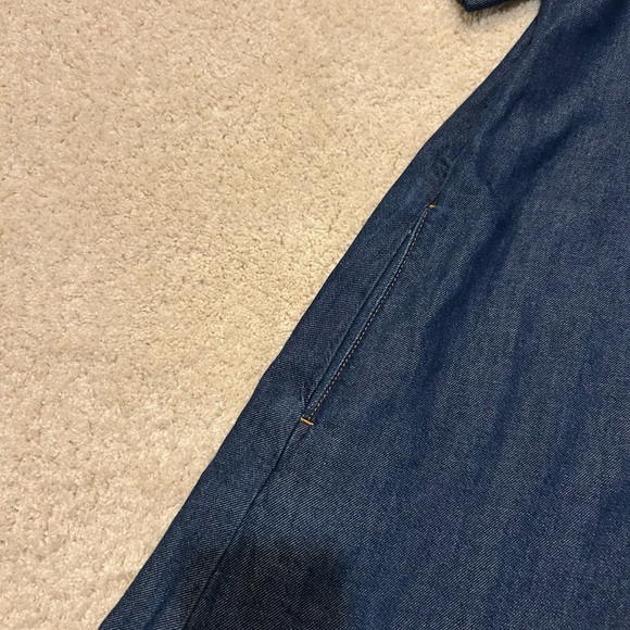 Pilcro Denim Short-Sleeve Dress with Pockets in Size L - NWOT - Picture 5 of 7